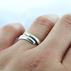 925 sterling silver adjustable ring